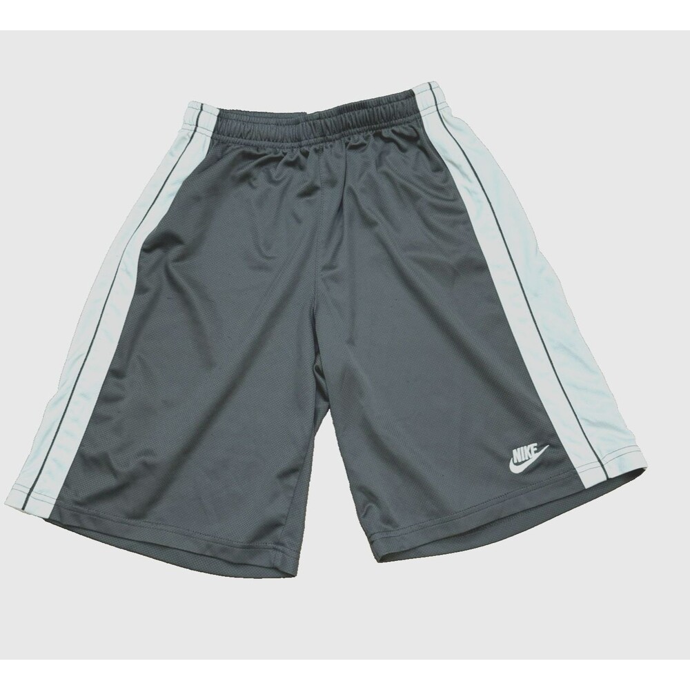 Nike Boy's Mesh Training Basketball Shorts Dark Gray White Size XL (18-20)